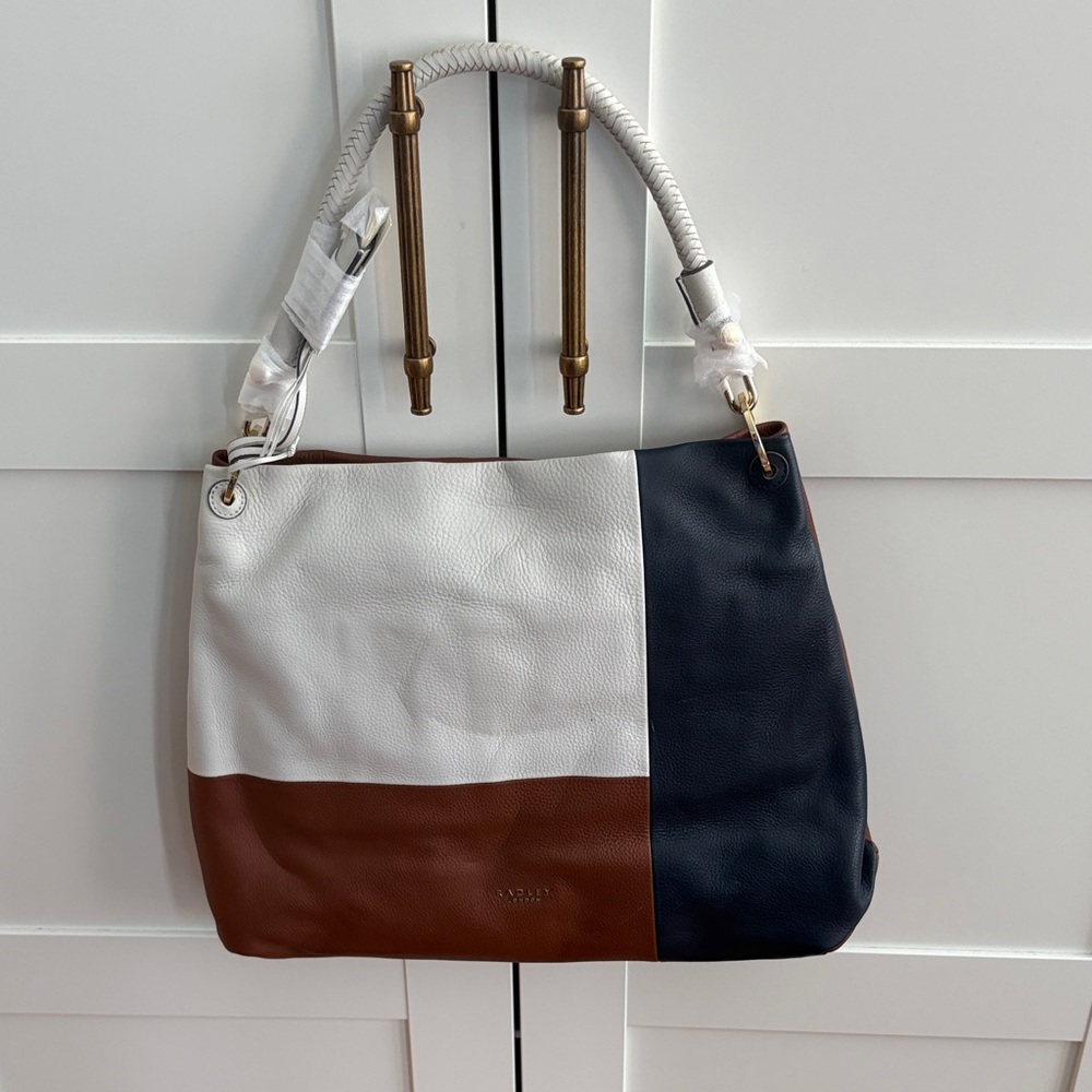 RADLEY LONDON Tricolor Shoulder Bag - White, Brown, Black